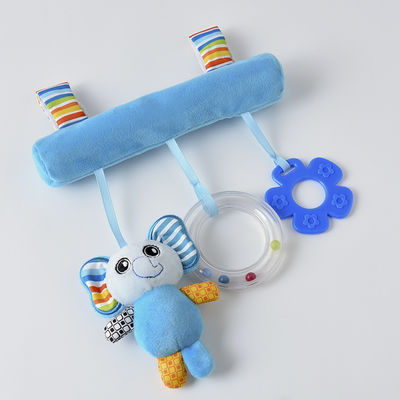 Singring Baby Pram Crib Elephant Activity Spiral Plush Toys